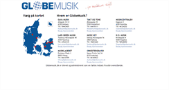 Desktop Screenshot of globemusik.dk